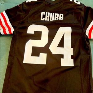 Nick Chubb Authentic Youth Jersey size Med